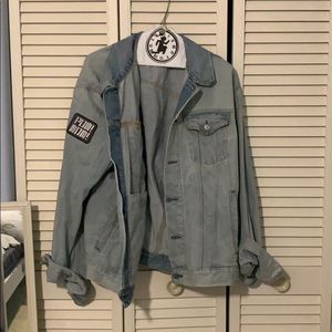 Jean jacket with PowWow logo